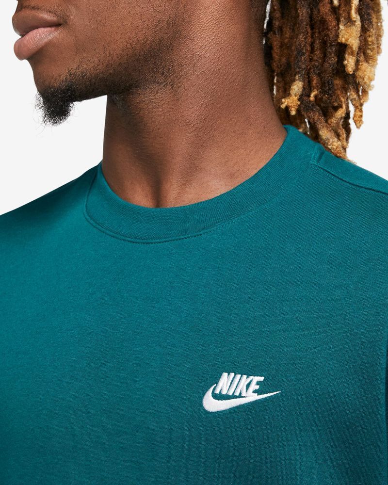 Sweat-shirt Nike Sportswear Club Fleece Vert Sarcelle pour homme