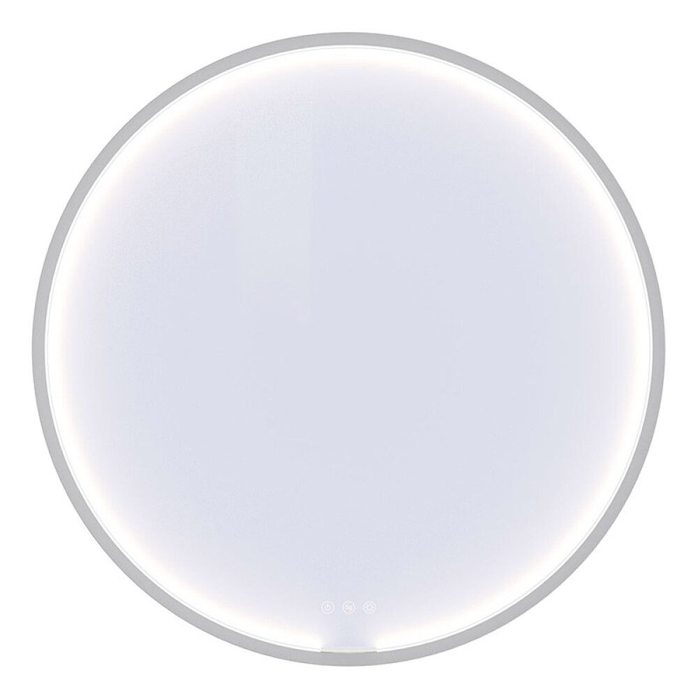 SPEIL SCANBAD MOON MED BELYSNING HVIT MATT Ø75CM