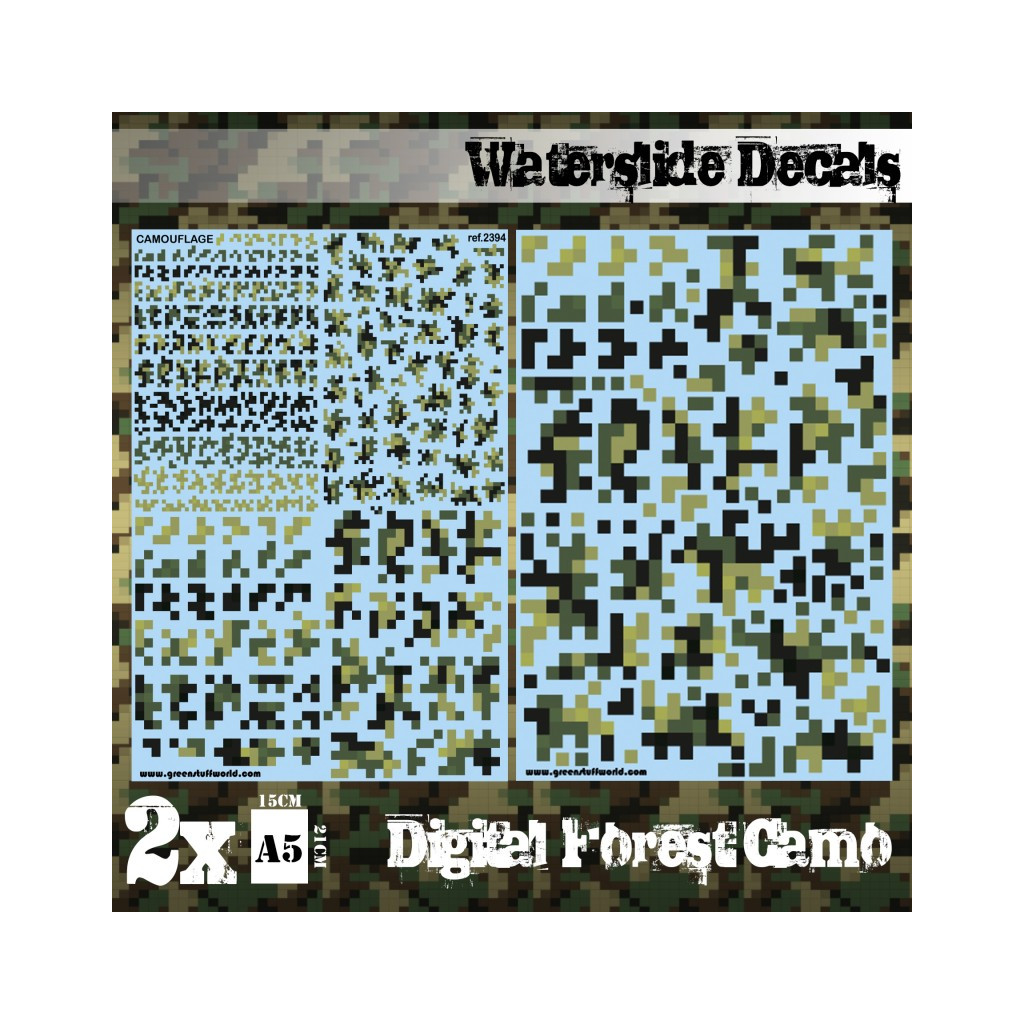 Decalcomanies - Camouflage Forêt Digital