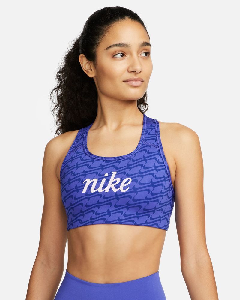 Brassière Nike Swoosh Bleu pour femme