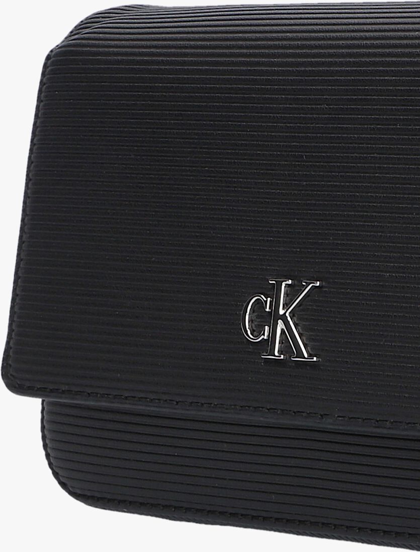 CALVIN KLEIN zwarte calvin klein schoudertas minimal monogramwallet w/strap t