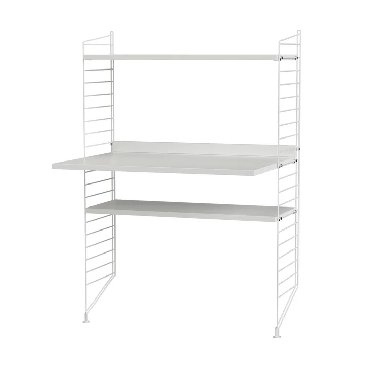 String - Arbeitsplatzkombination, 78 x 115 x 58 cm, weiss / weiss