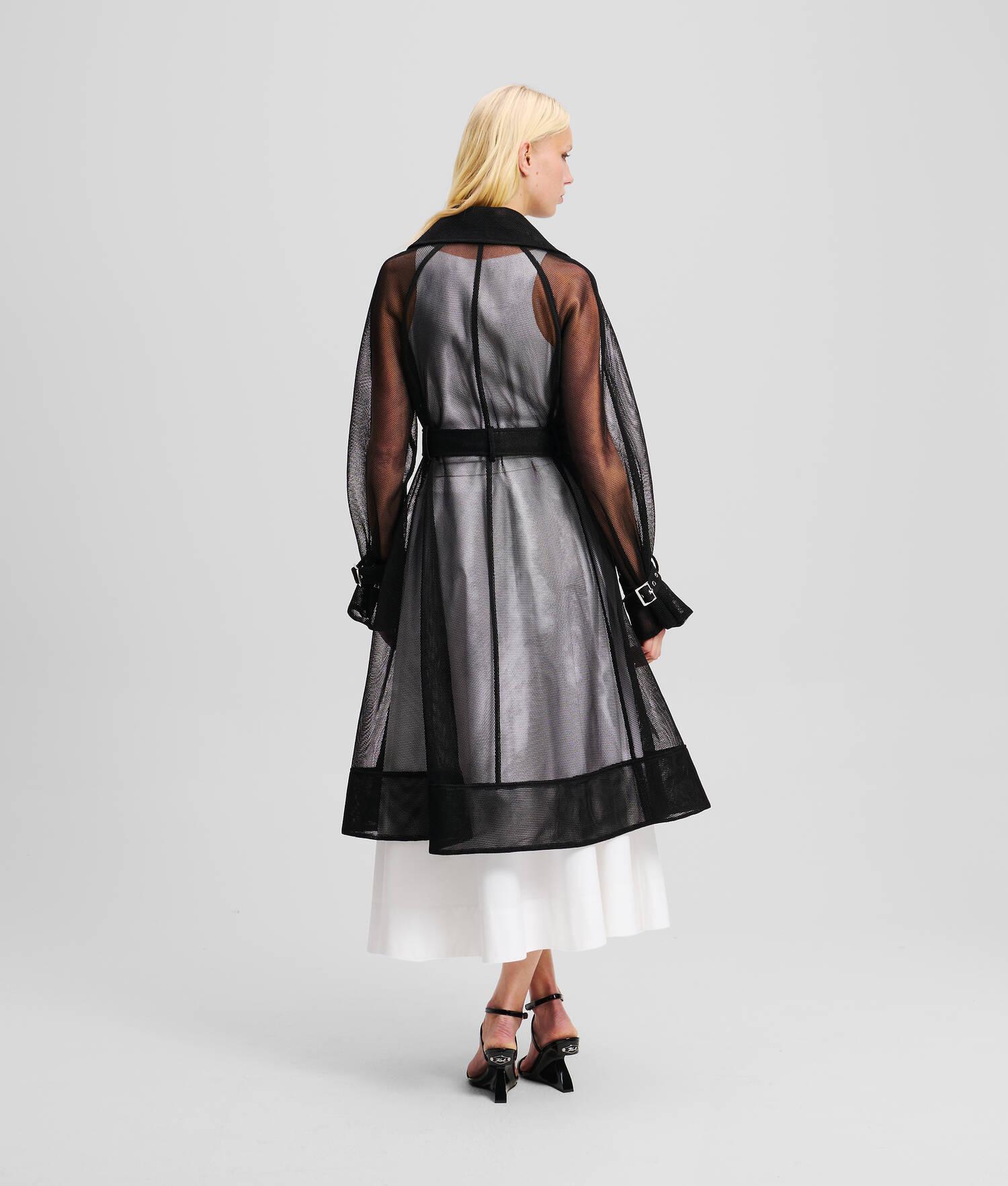 TRENCH-COAT EN TRICOT - Noir