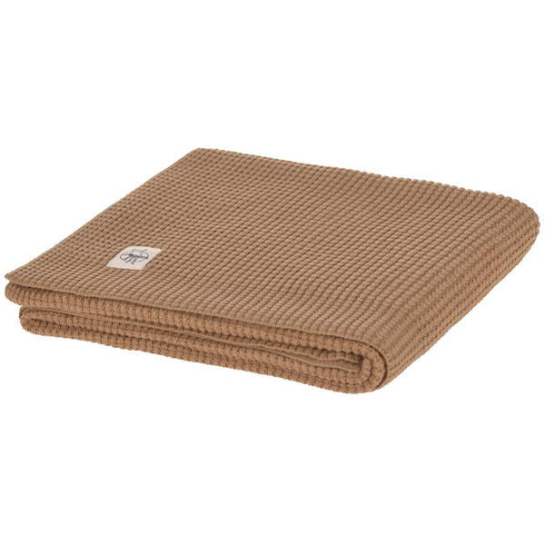 LässigLässig   Babystrickdecke GOTS light brown