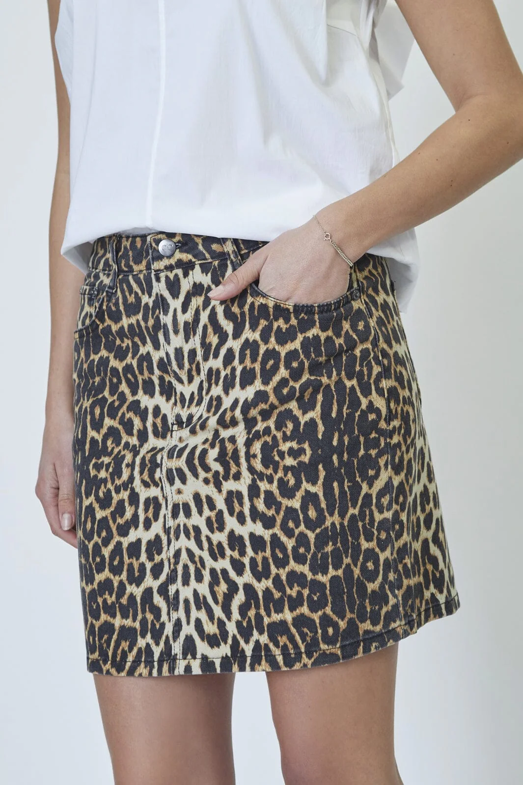 Co´Couture Leocc Denim Skirt 34197