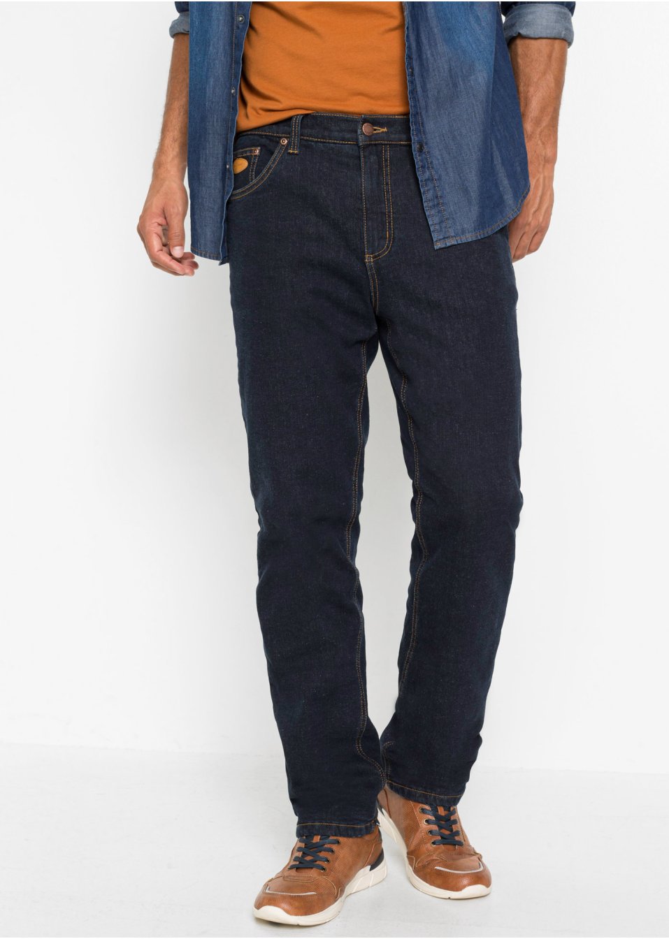Jean thermo extensible Classic Fit, Straight