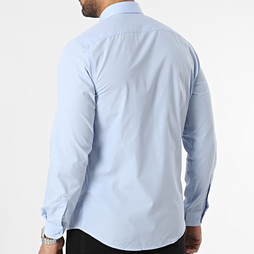 Chemise Manches Longues Bleu Clair