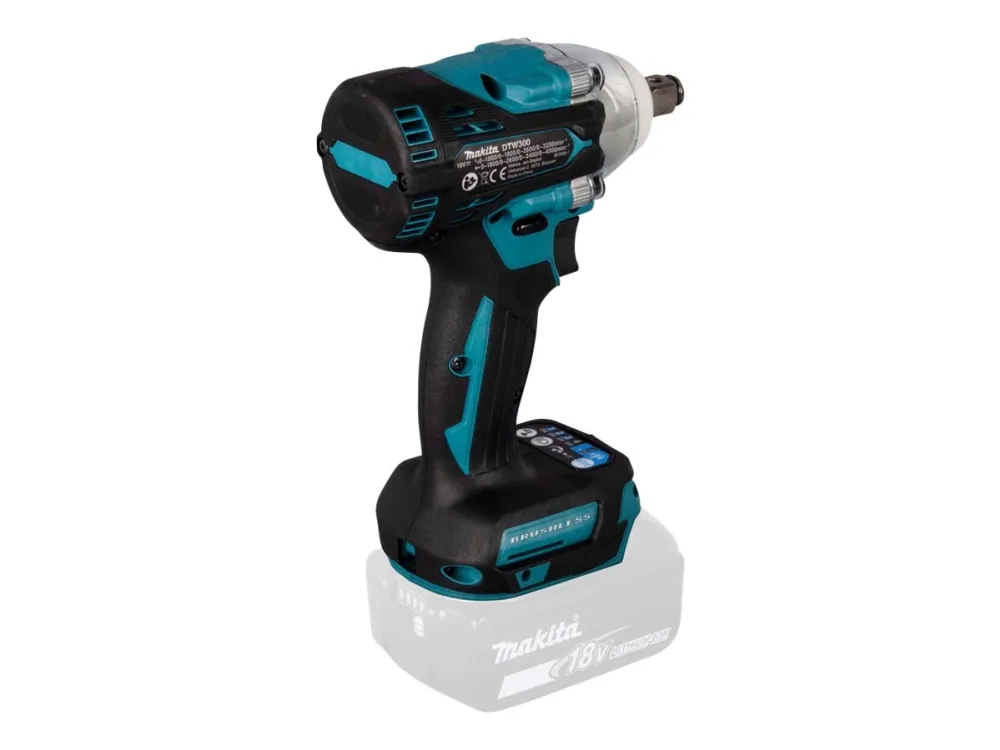 Makita DTW300ZJ - Stødnøgle - ledningfri - 4-hastigheders - 1/2
