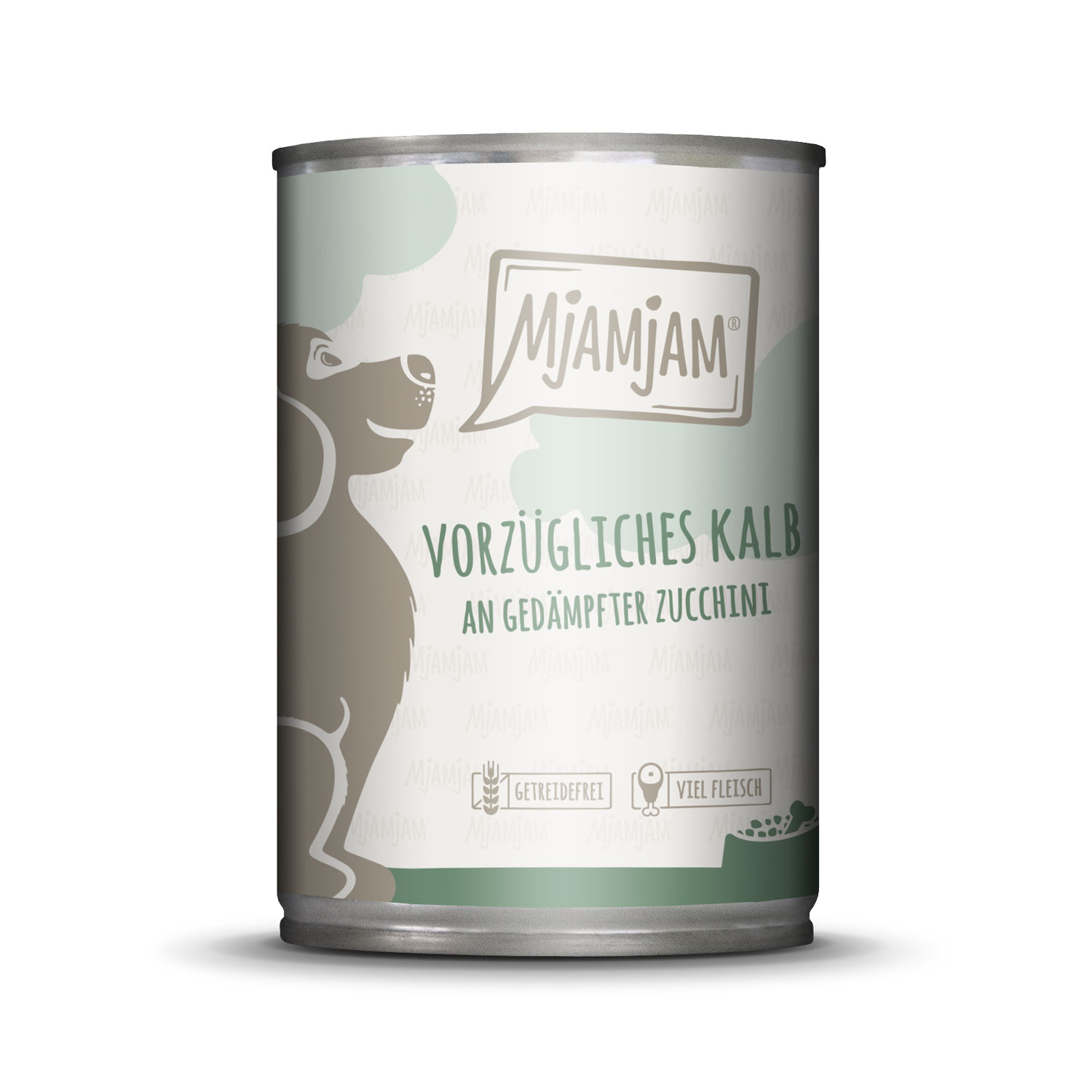 vorzügliches Kalb an gedämpfter Zucchini