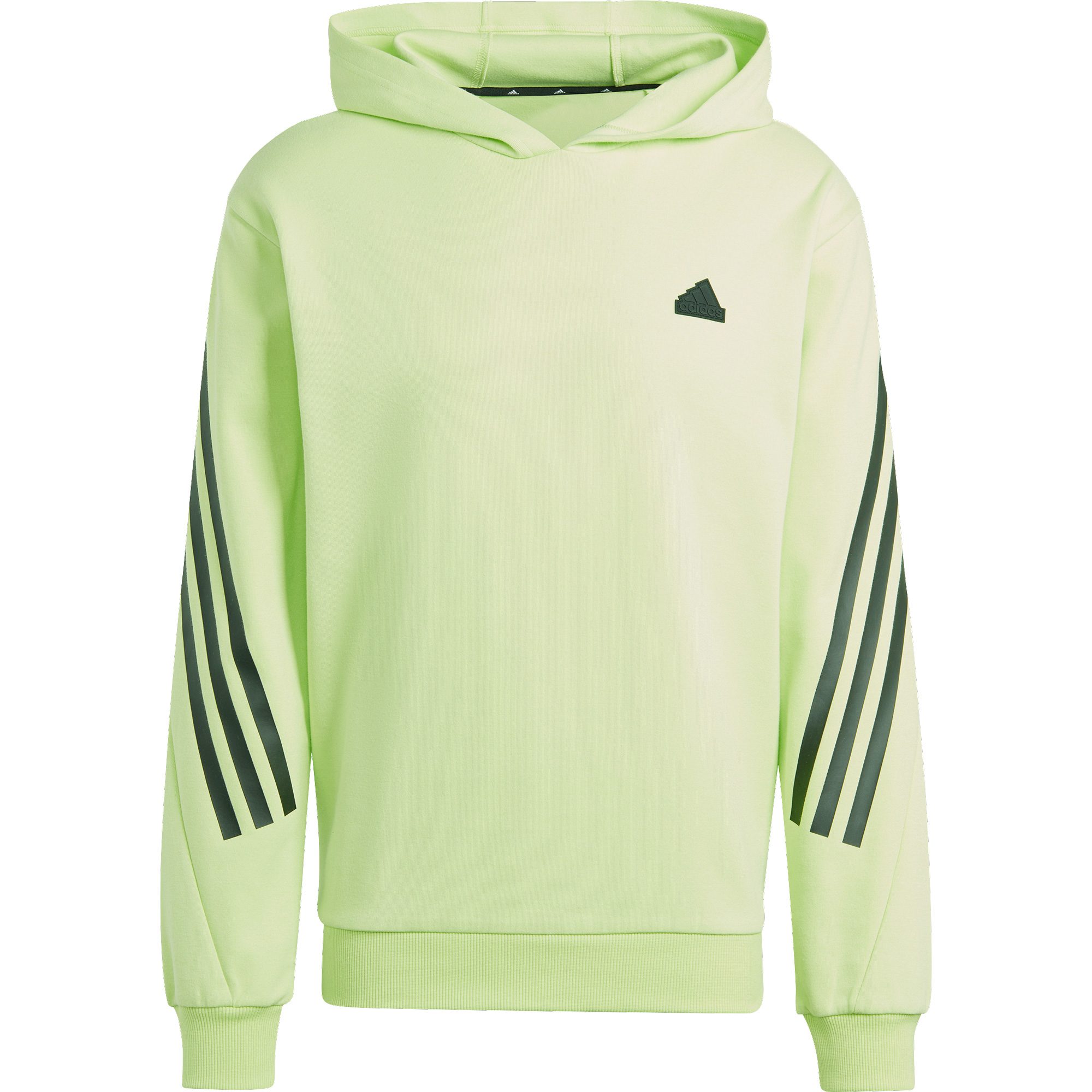 adidas Future Icons 3-Streifen Hoodie Herren pulse lime