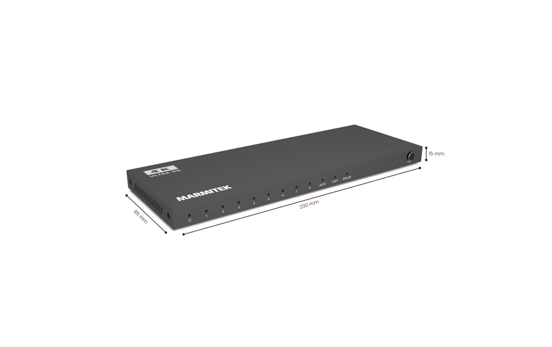 Verteiler Split 618 Pro HDMI<br>4K-120-Hz-HDMI-Splitter mit 1 Eingang und 8 Ausgängen