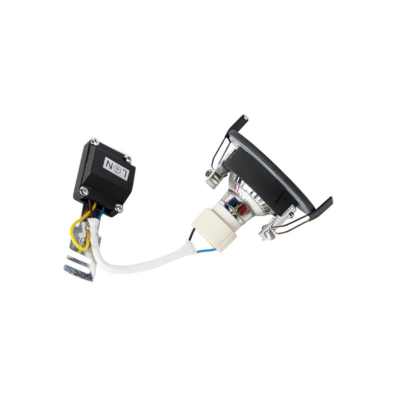 Moderne smart inbouwspot zwart rond incl. WiFi GU10 IP54 - Xena