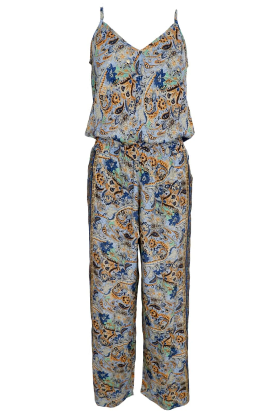 Black Colour Bcluna Ella Jumpsuit botanical blue