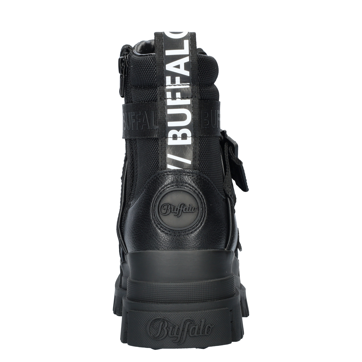 Aspha Com1 dames veterboot Buffalo Zwart