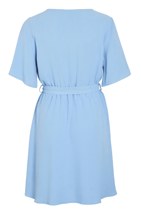 Vila blauwe dames jurk
