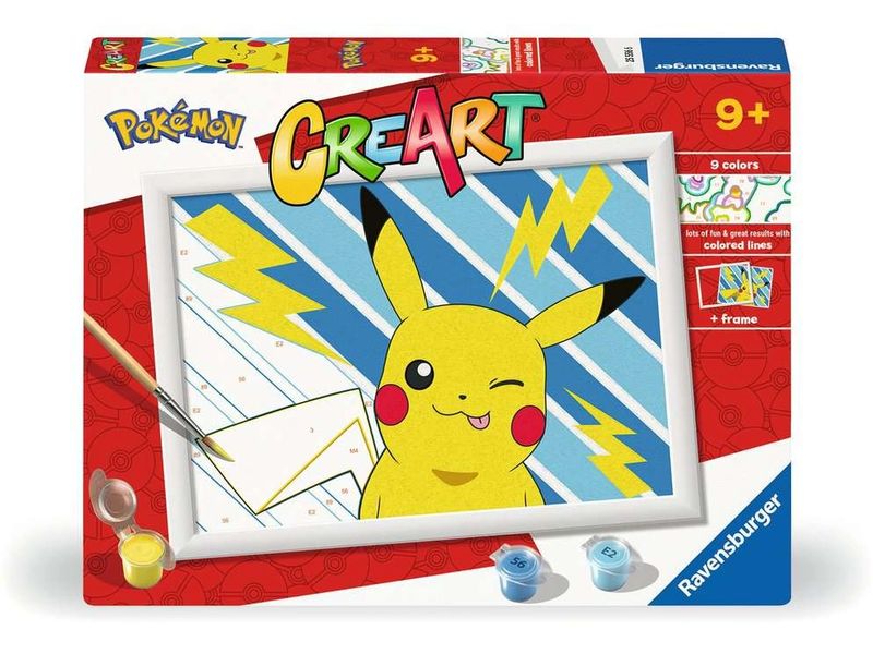 Ravensburger Malen nach Zahlen CreArt Cheeky Pikachu Kunst-Set mit Malvorlage