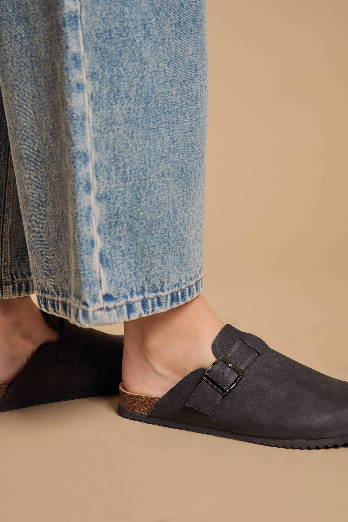Oasis Jackie Semelle Anatomique Bout Fermé Daim Nubuck Synthétique