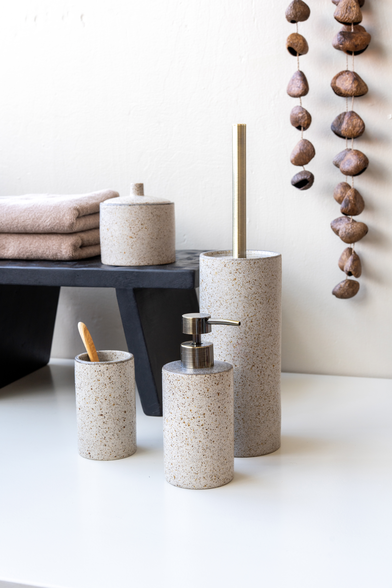 Tandenborstelbeker Ceramic oat
