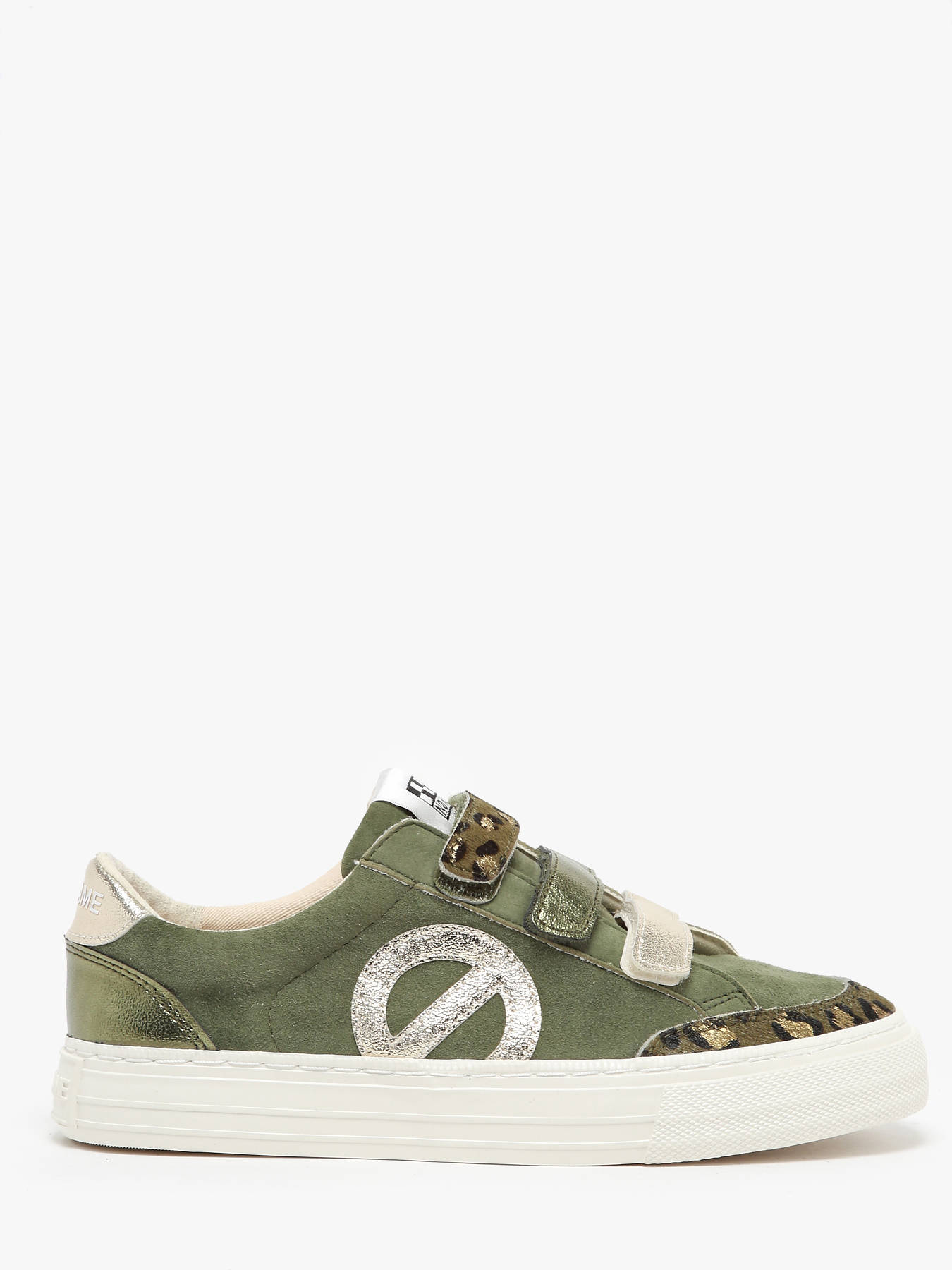 Sneakers velcro Strike en cuir NO NAME