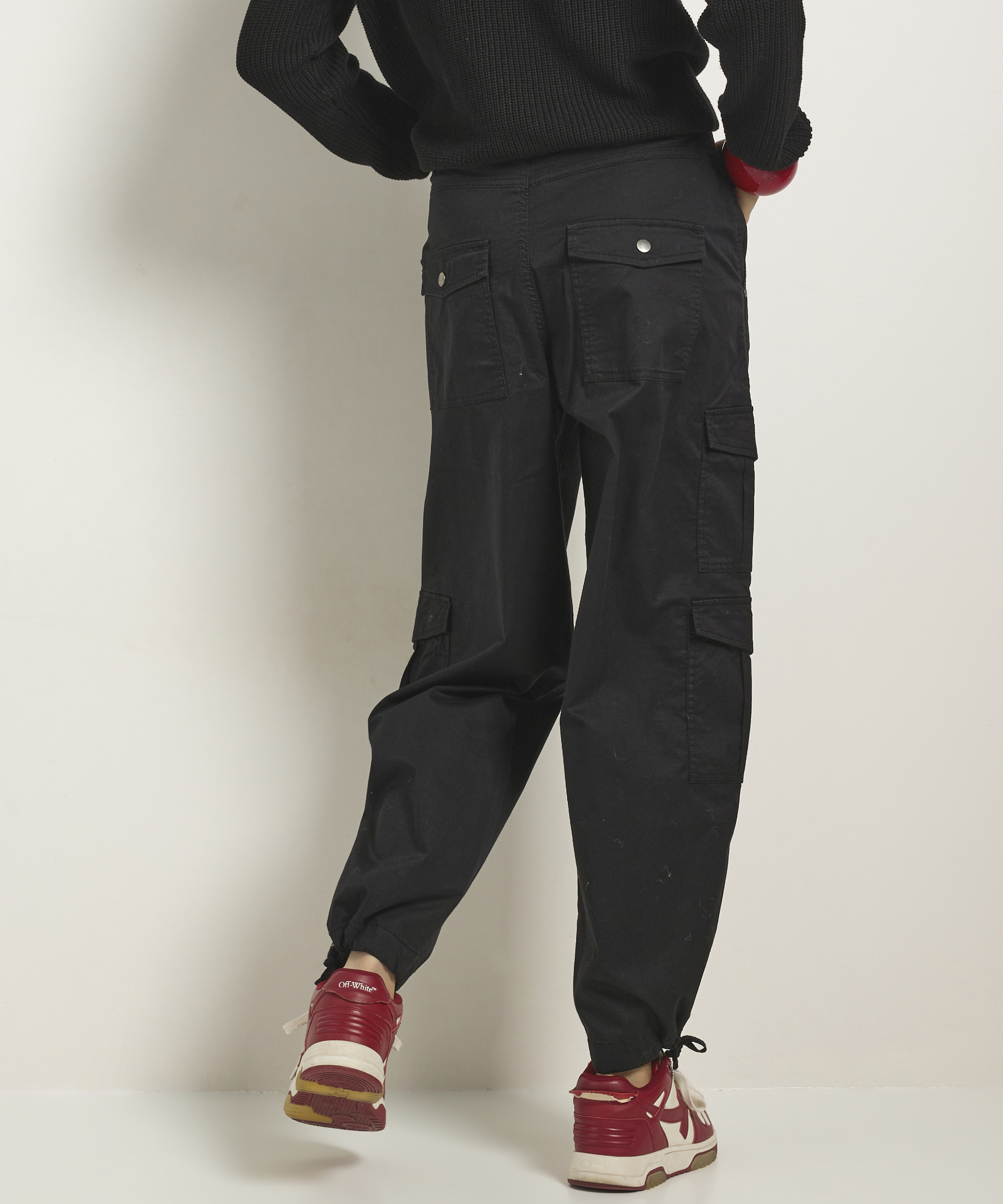 wide fit cargo broek