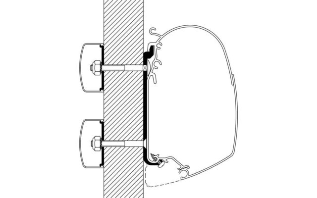 Thule Universal Markisenadapter für Omnistor 4900 / 5200 / 8000