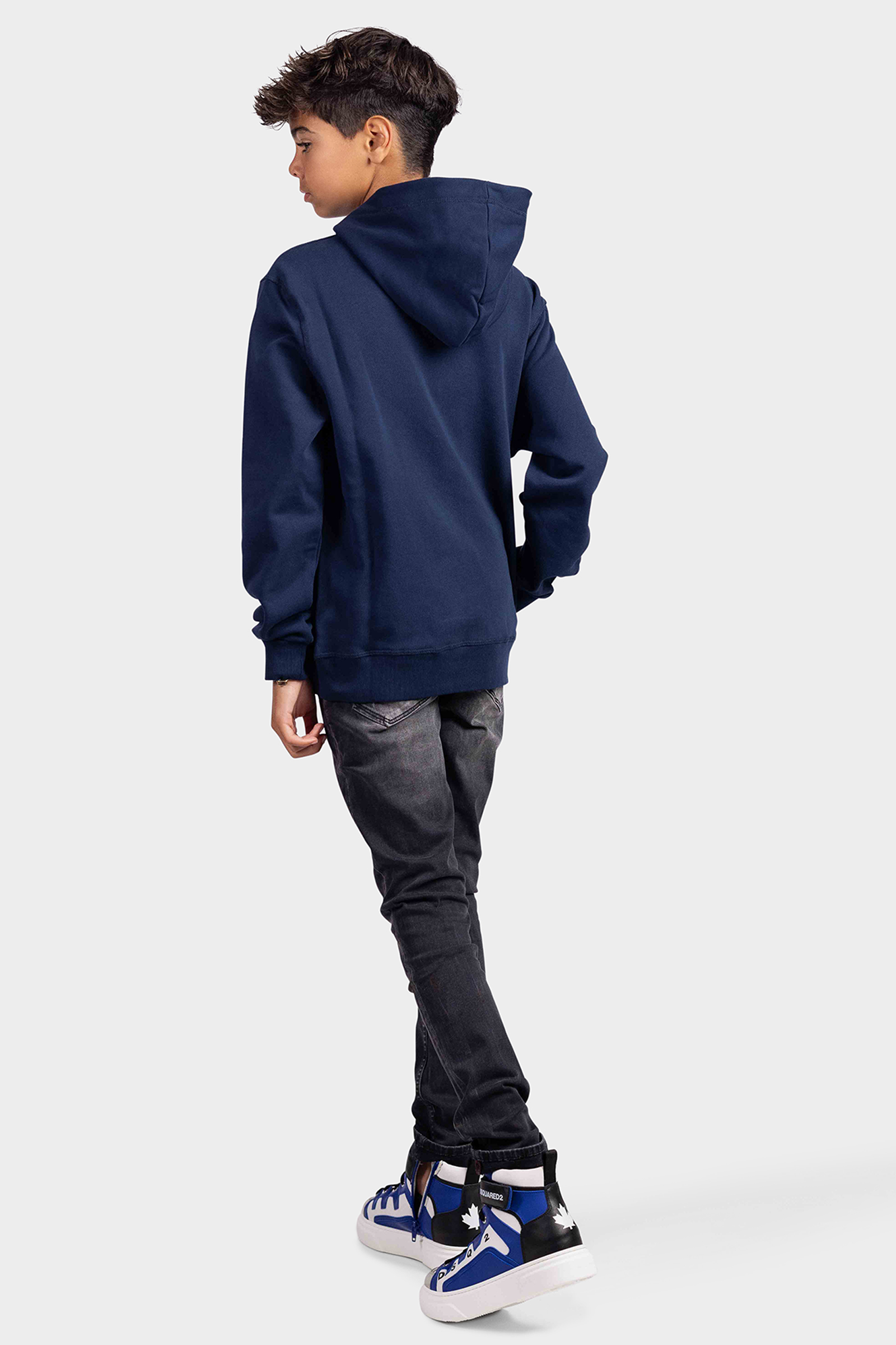 Dsquared2 Relax Felpa Vest Kids Donkerblauw