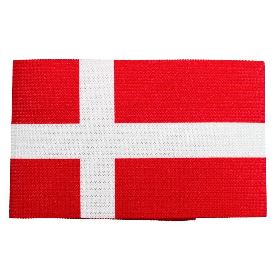 Unisport Brassard de Capitaine Danemark - Rouge/Blanc