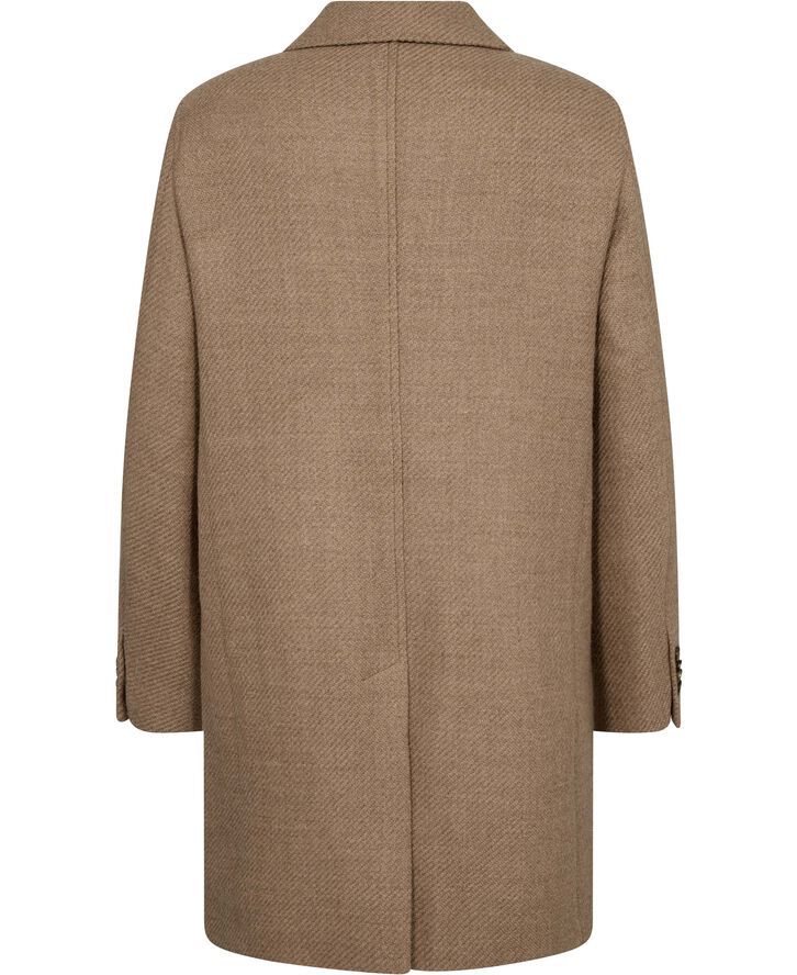 Sand British Wool - Retro Coat Sand