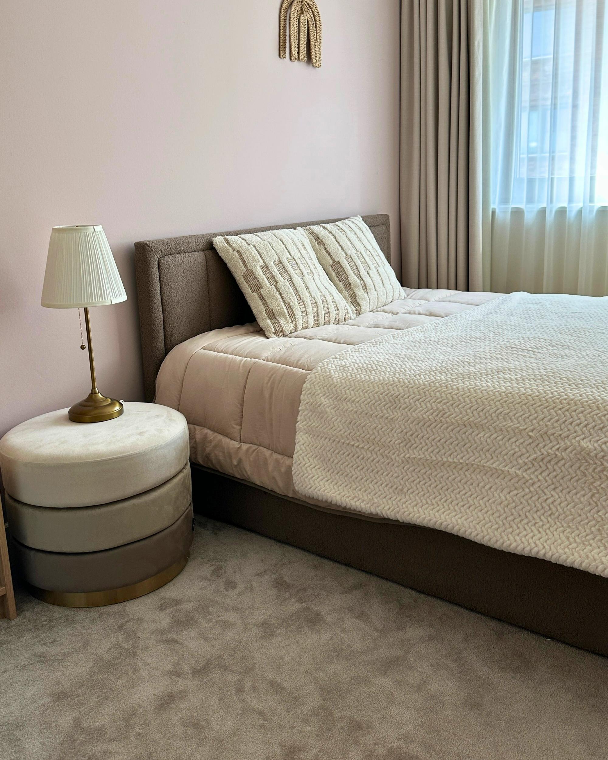 Sprei SURMI Nepbont 150 x 200 cm Gebroken wit