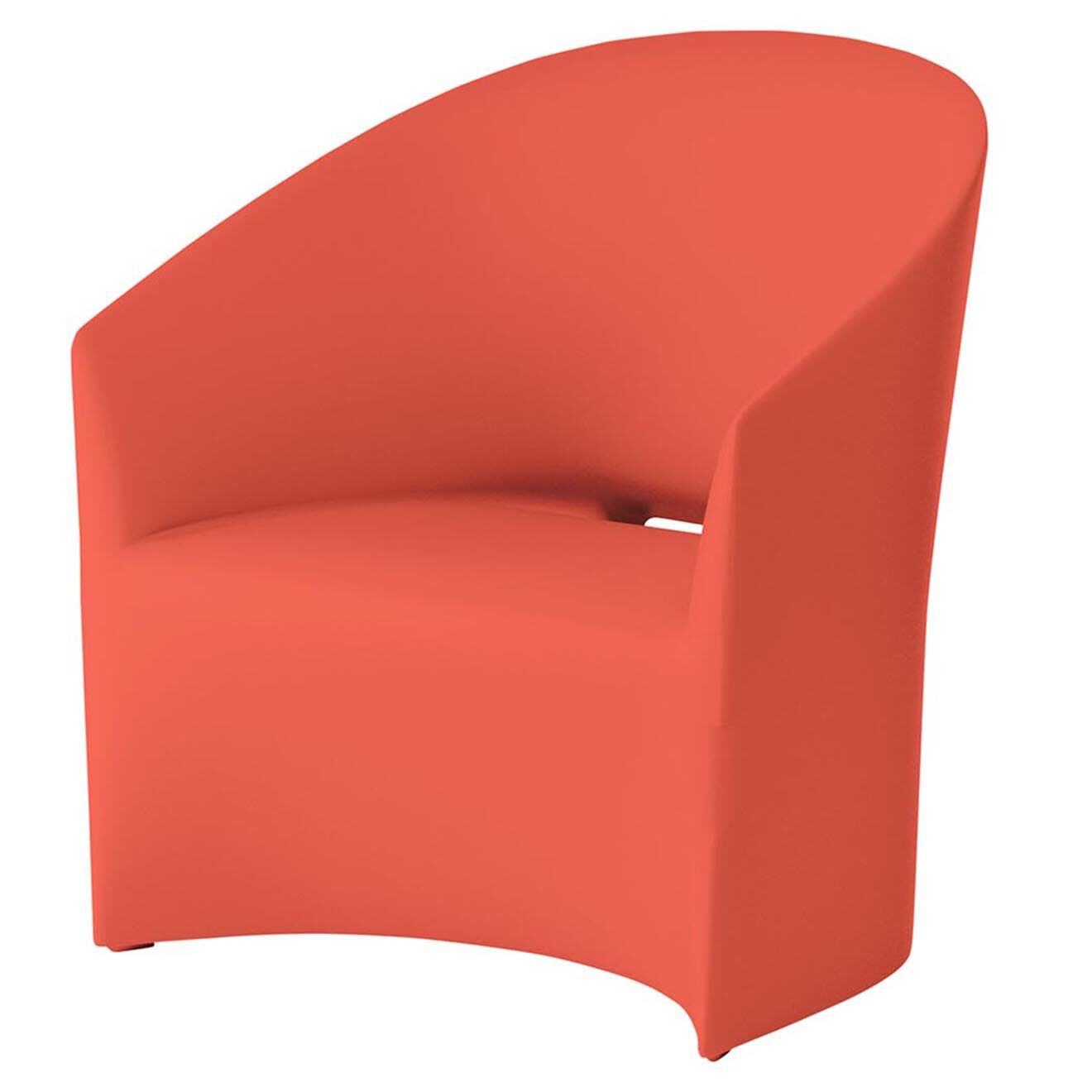 Serralunga Fauteuil Pine Beach Design par Christophe Pillet corail - 66x76x70 cm
