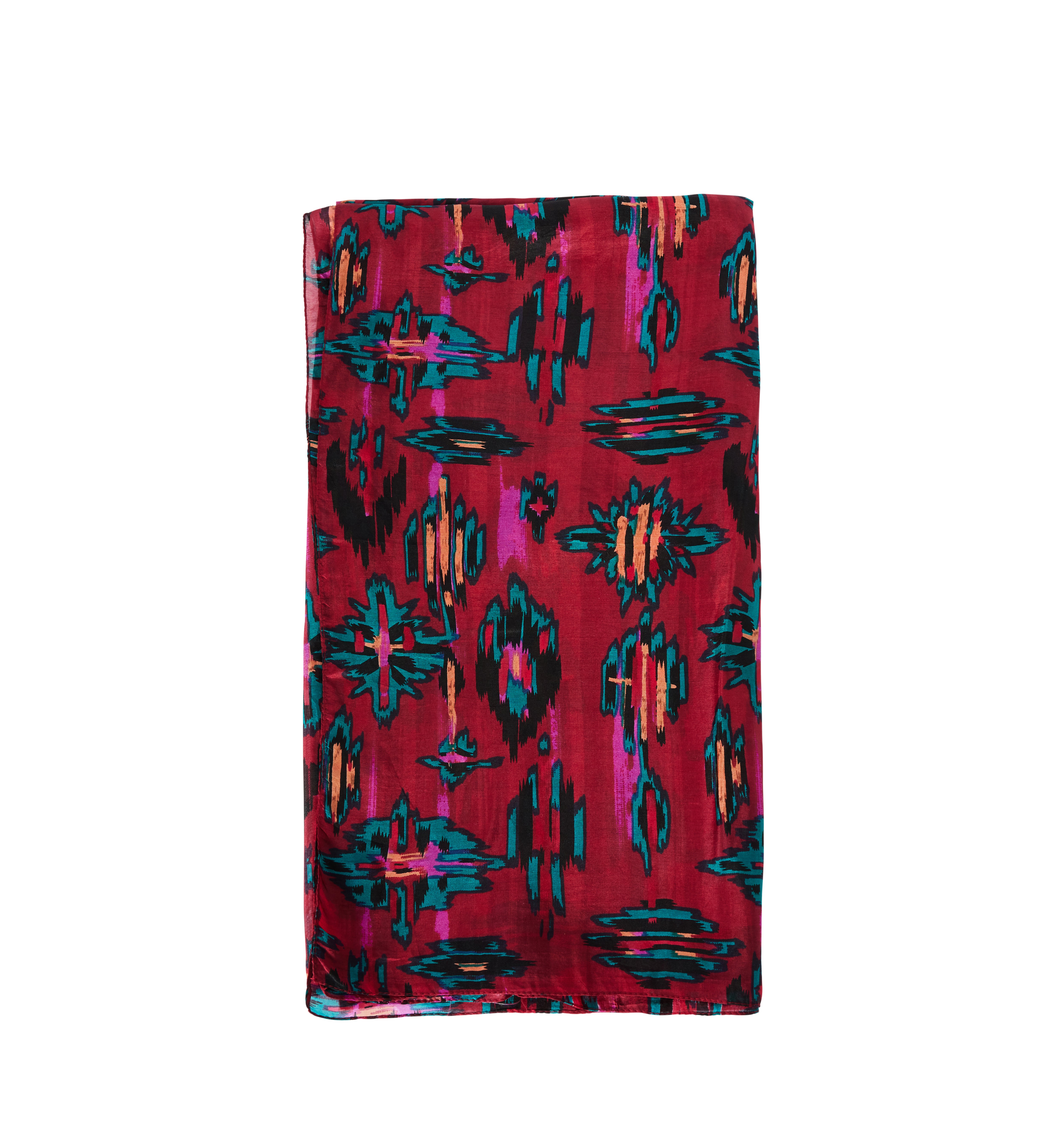 Foulard en soie Femme - Imprimé framboise
