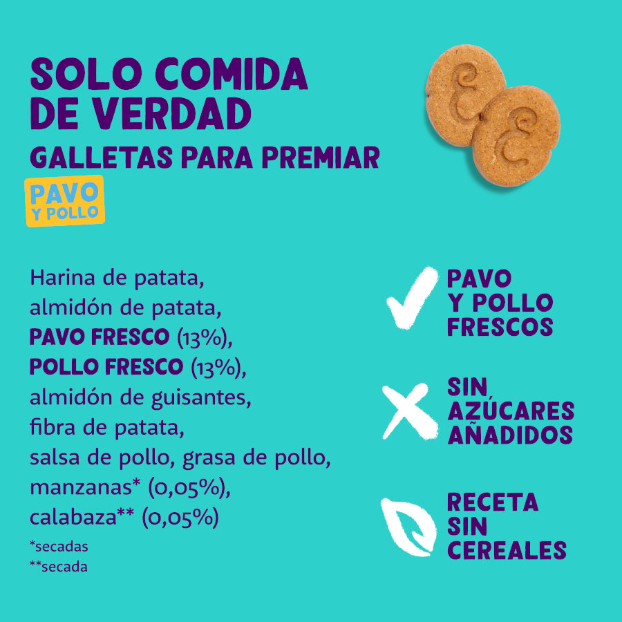 Biscoitos de peru para cães Edgard & Cooper
