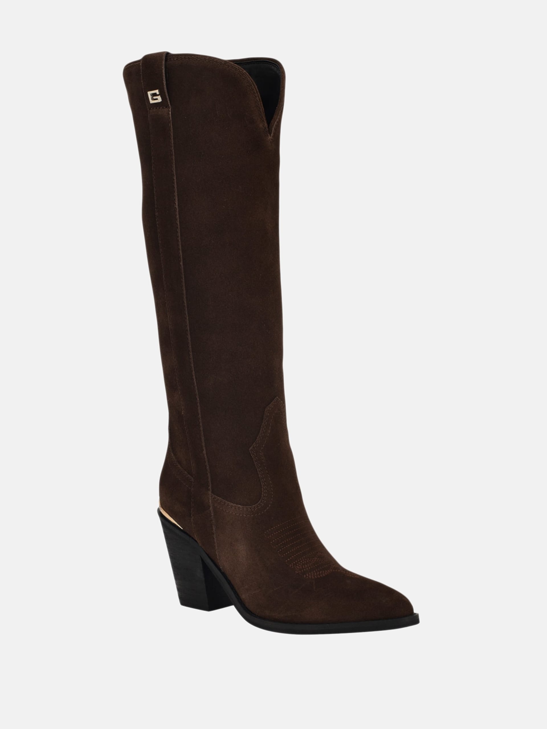 Botas Sashan de camurça até o joelho