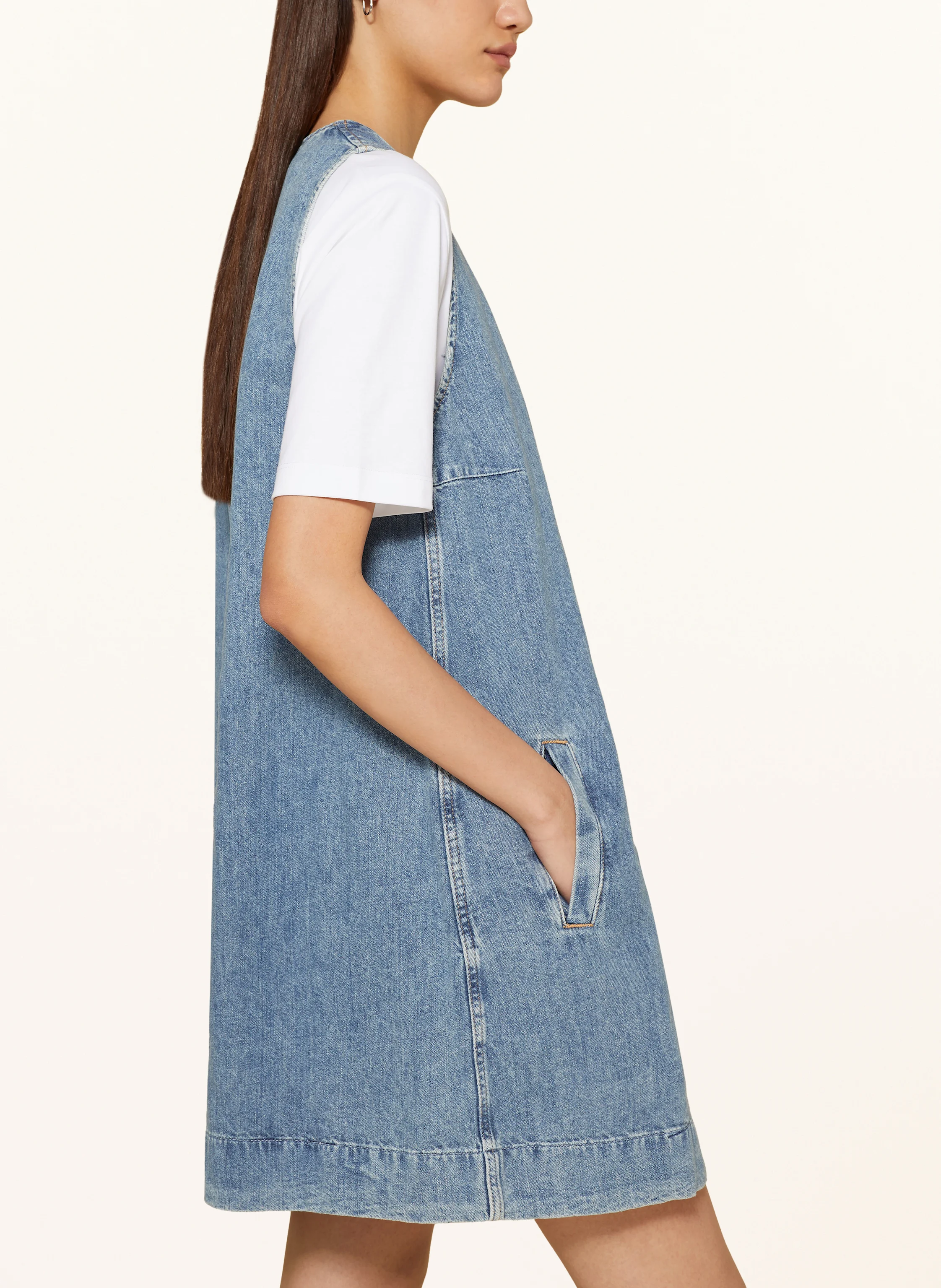 7 for all mankind Jeanskleid mit Leinen