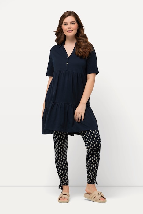 Leggings, Punkte, Raffbänder, Biobaumwolle