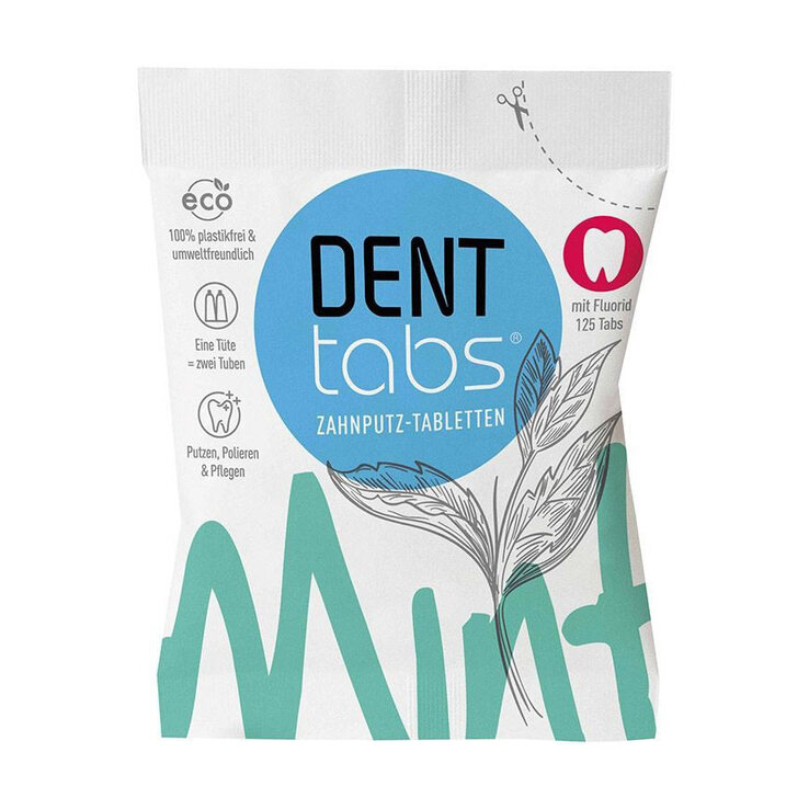 Denttabs Zahnputztabletten stevia mint, 125 St