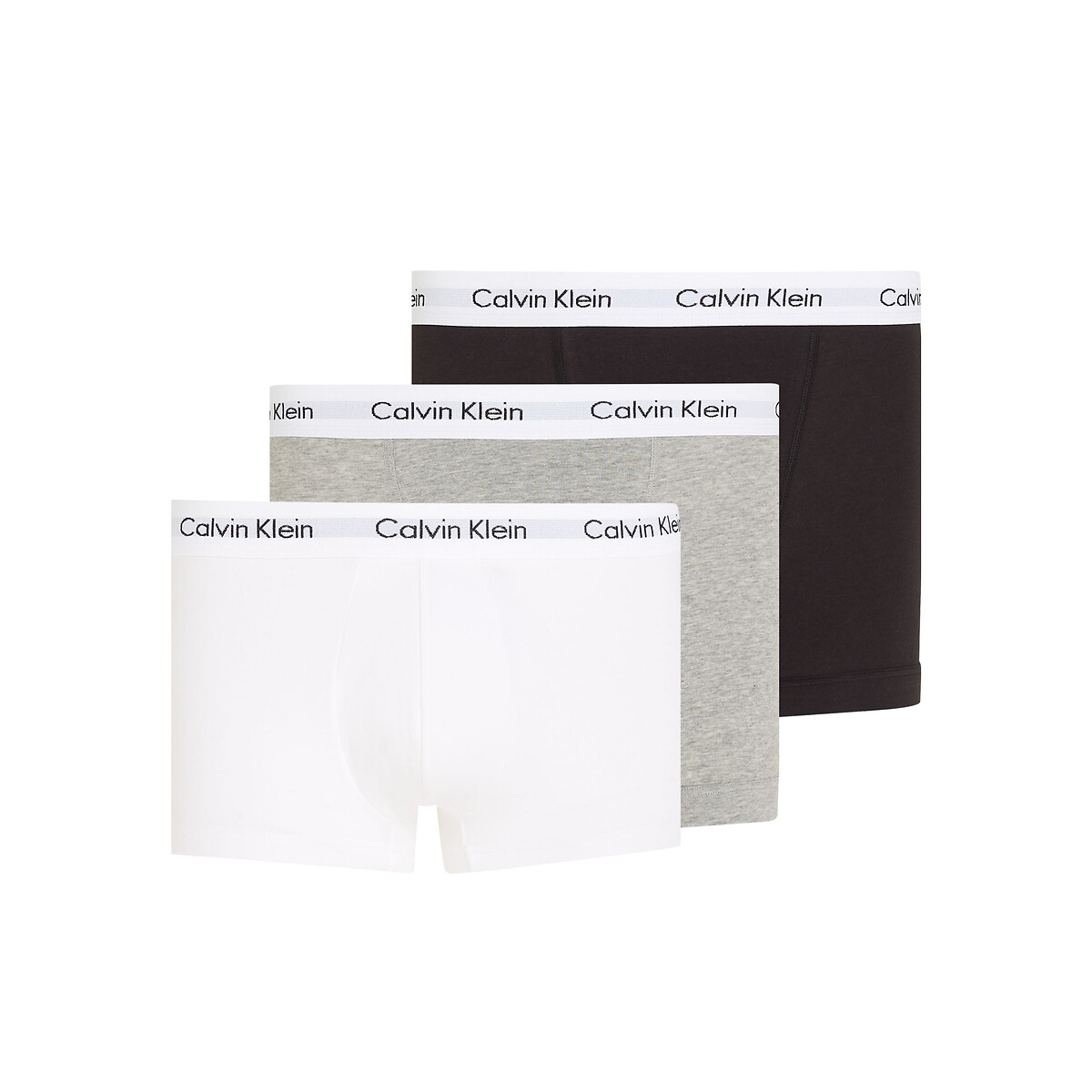 CALVIN KLEIN ROUPA ÍNTIMA<br>Conjunto de 3 cuecas boxer em algodão elástico