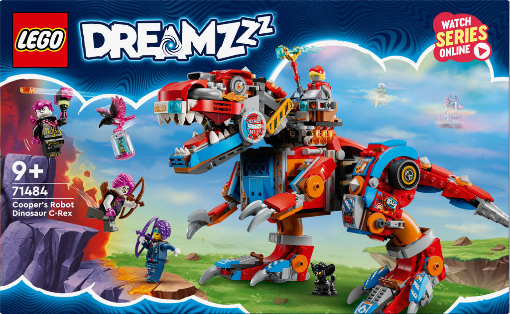 Leuke bouwset2-in-1 Coopers robotdinosaurus C. Rex Dinosaurus Speelgoed voor Kinderen 71484 DREAMZzz