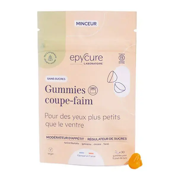 Epycure Emagrecimento Gomas Supressoras de Apetite Sem Açúcar Retardam a Sensação de Fome x30