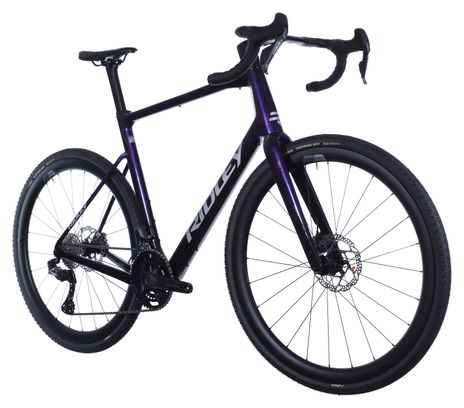 Vélo de Gravel Ridley Grifn RS Shimano GRX Di2 11V 700 mm Violet Radiant Noir