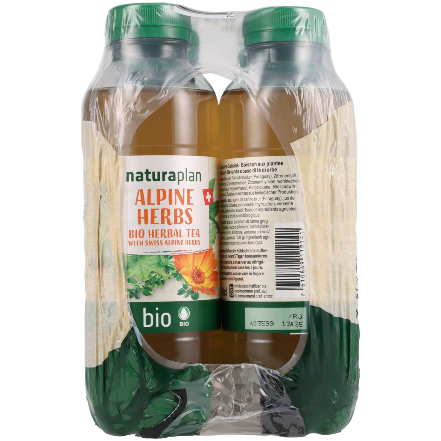 Naturaplan Organic Alpine Herbal Tea 6x50cl