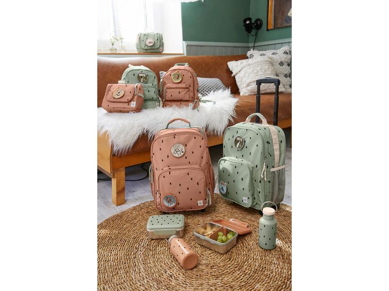 Lässig Reisetrolley Happy Prints Light Olive Wasserabweisender Kinderkoffer