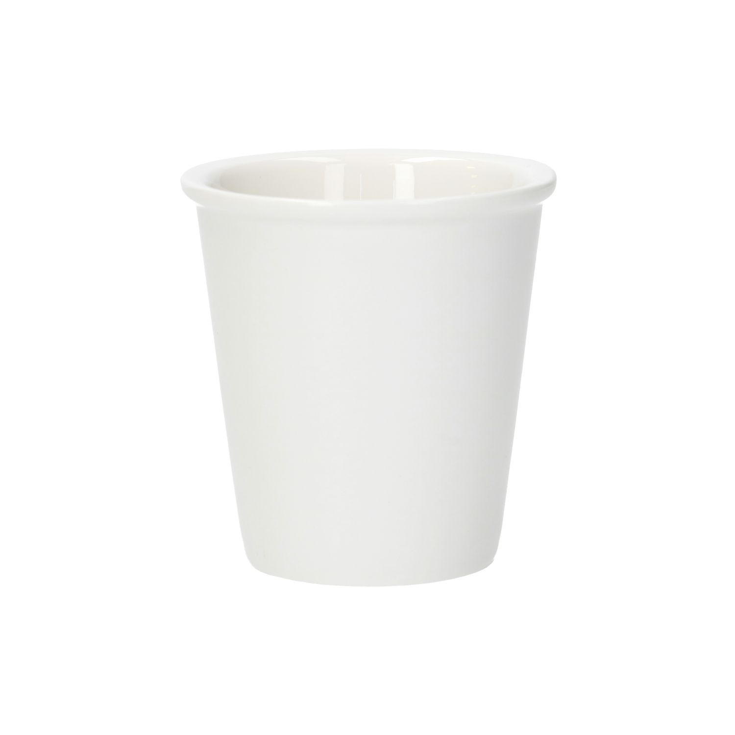 Beker met randje, porselein, Ø7 X 7,5 cm