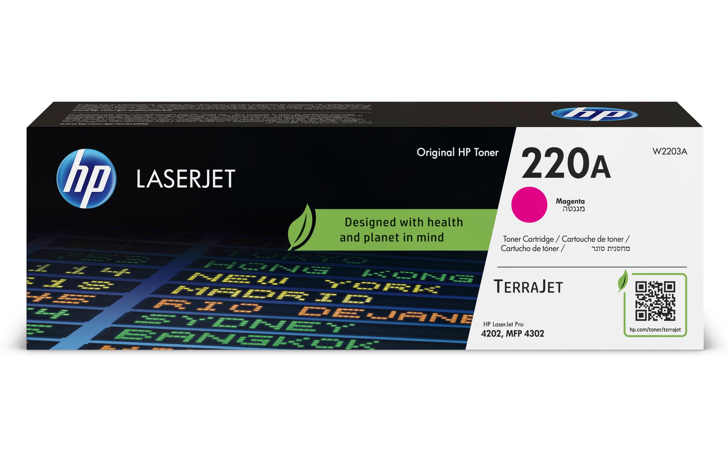 Toner Nr. 220A (W2203A) Magenta<br>Druckerpatrone, Magenta