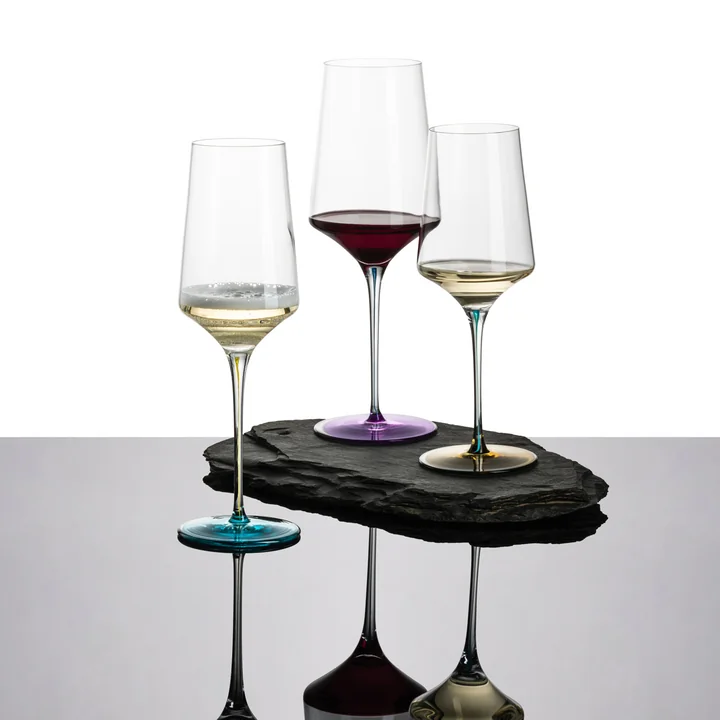 Zwiesel Glas - Ink Weissweinglas, ockergrün