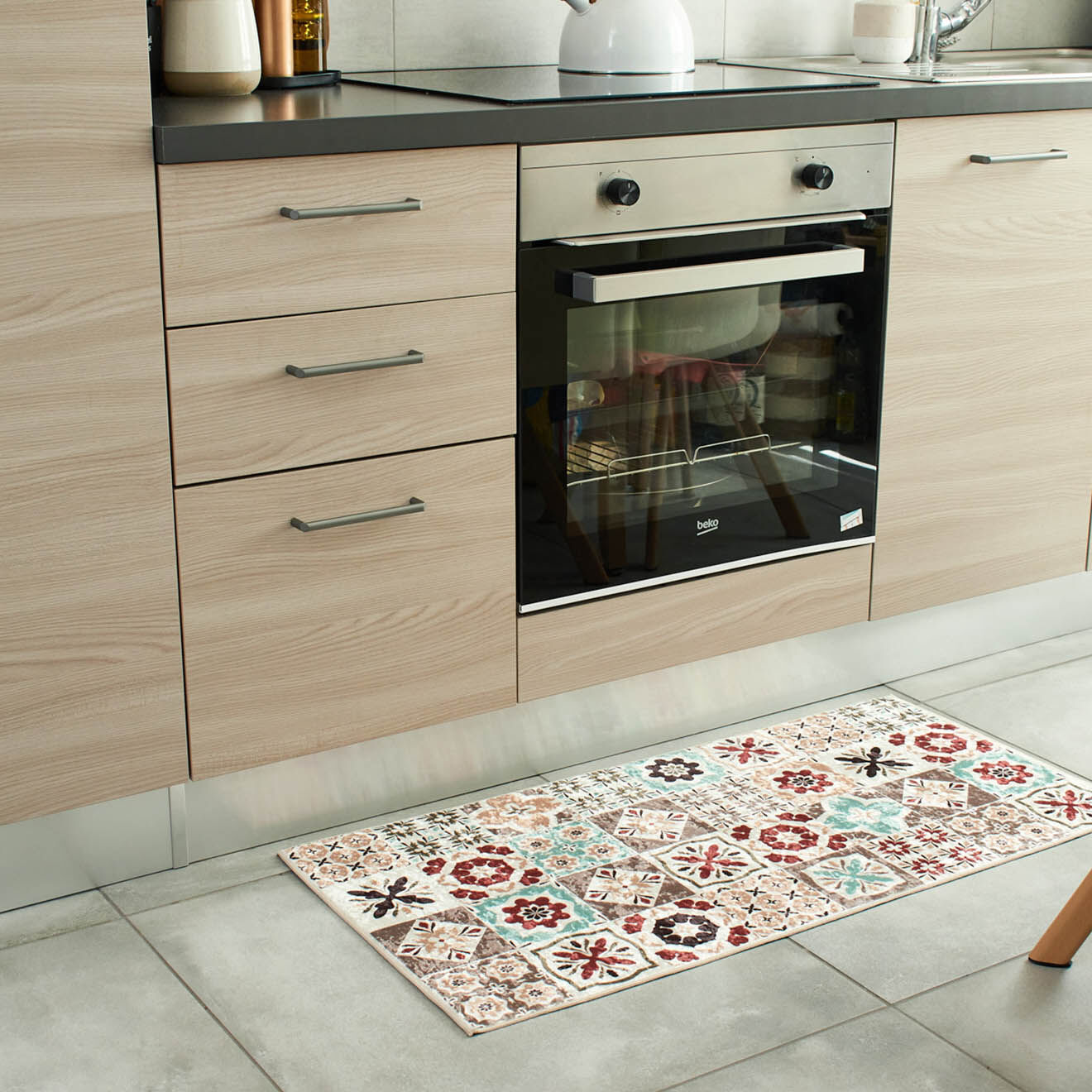 Nazar Rugs Tapis Azulejo 756 multicolore - 50x100 cm