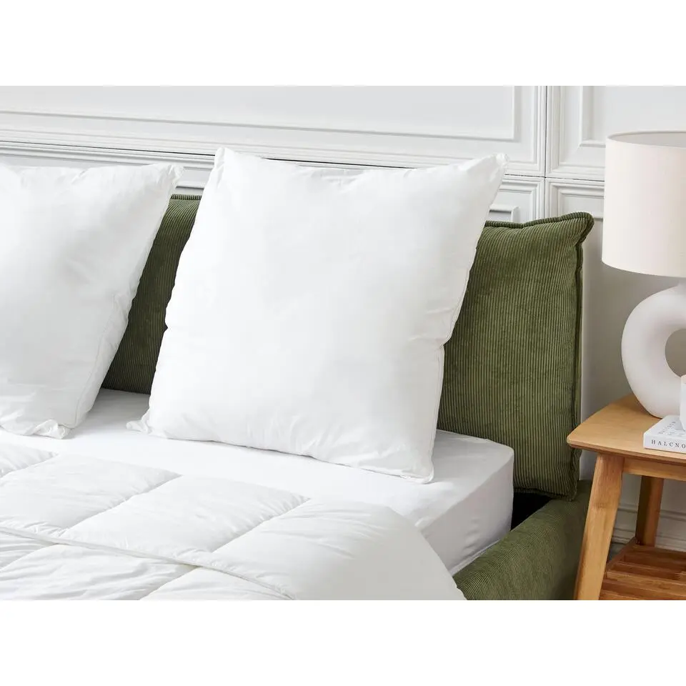 TRIGLAV - Hoofdkussen hoog - Wit - 80 x 80 cm - Polyester