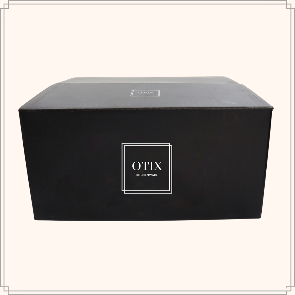 OTIX Waterglazen Set van 6 300ml Diamant vorm Transparant Glas