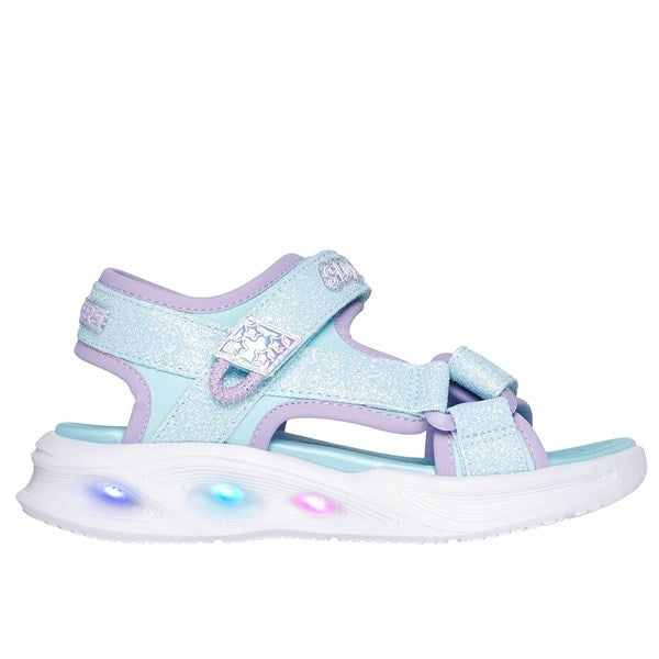 Køb Skechers Sola Glow Sandal Light Blue Lavender