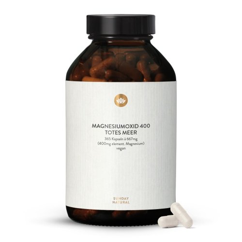 Sunday Natural Products  Magnesium OxidTotes MeerKapseln400mg